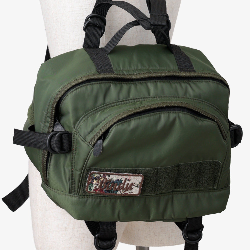 ナイロンキルティングベルトパック Olive / TD-1000-26ss-c1