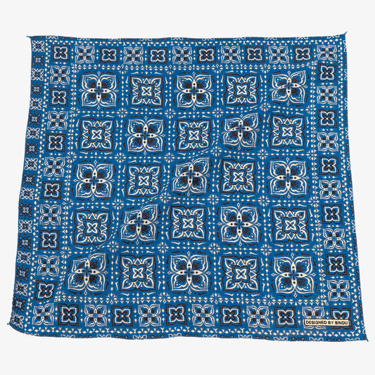 "Brian" Print Bandana Federal Blue