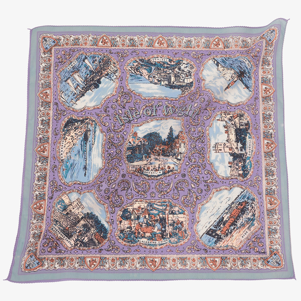 Wight マップスカーフ Lavender / BBB1313-Wight-c1