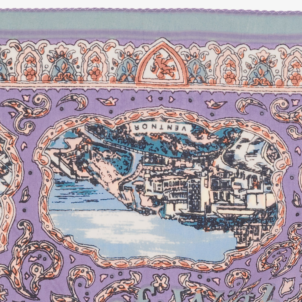 Wight マップバンダナ Lavender / BBB1312-Wight-c1