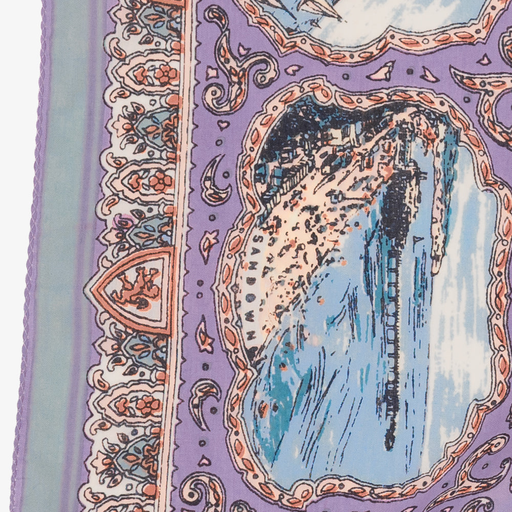 Wight マップバンダナ Lavender / BBB1312-Wight-c1