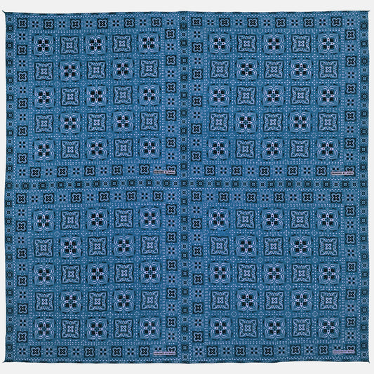 "Brian" Vintage Map Print Scarf, Federal Blue