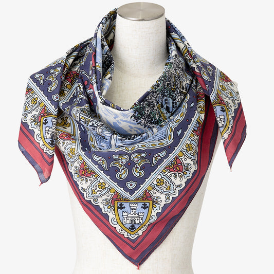 Wight マップスカーフ Navy / BBB1313-Wight-c2