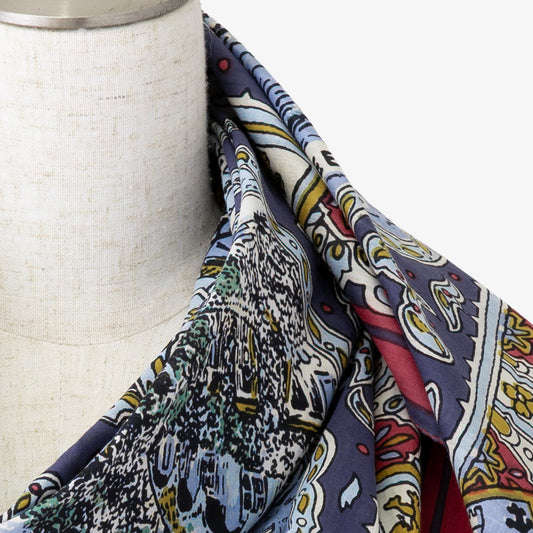 Wight マップスカーフ Navy / BBB1313-Wight-c2