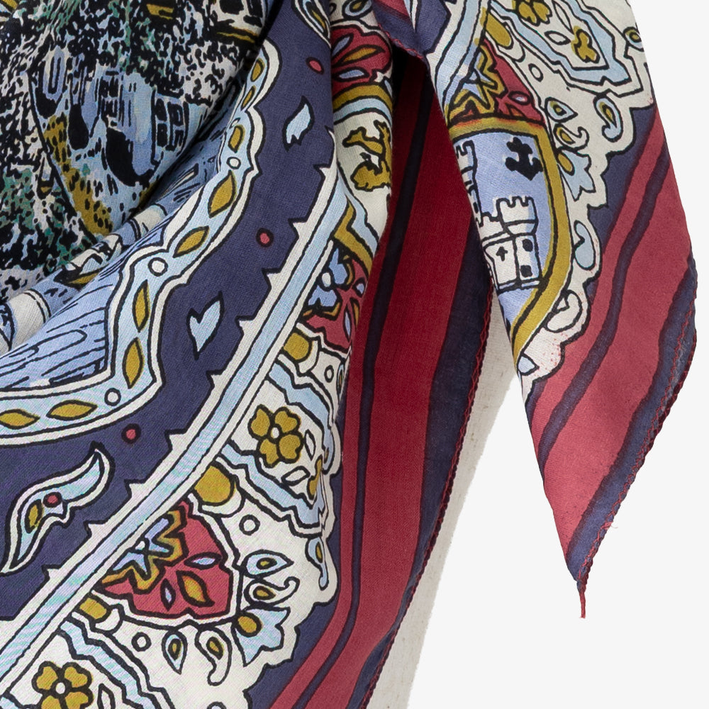 Wight マップスカーフ Navy / BBB1313-Wight-c2