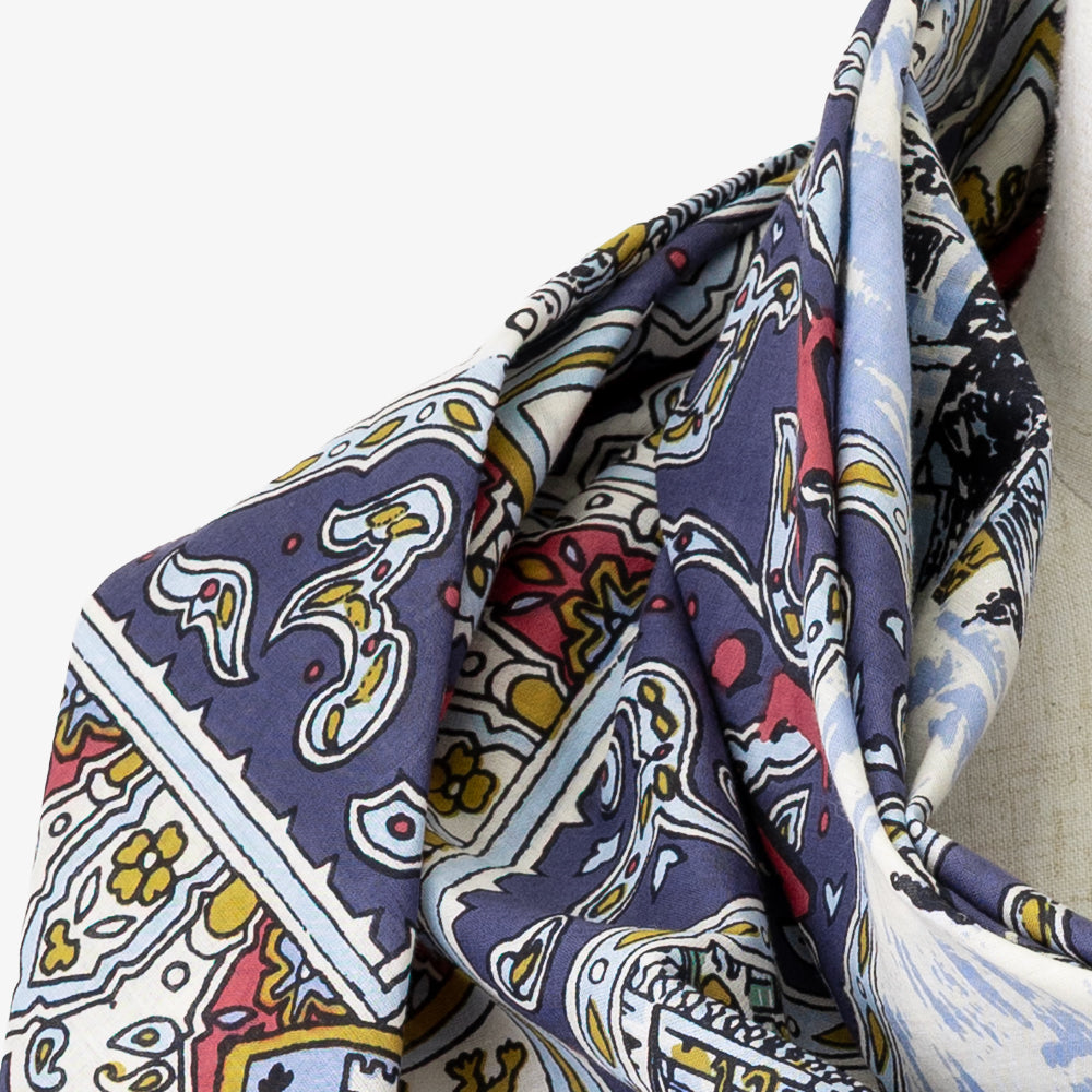 Wight マップスカーフ Navy / BBB1313-Wight-c2