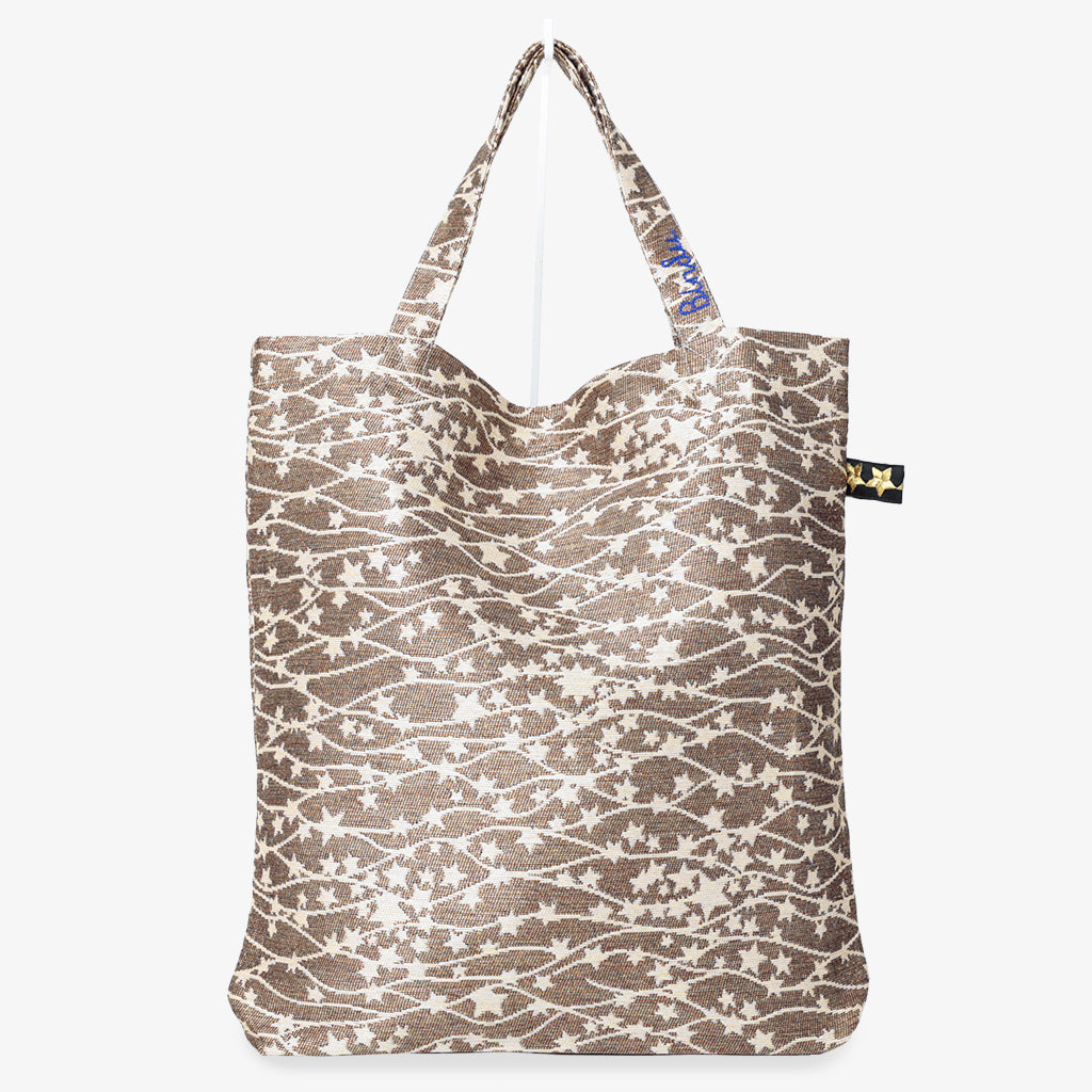 Galaxy Jacquard Tote Bag - Gold