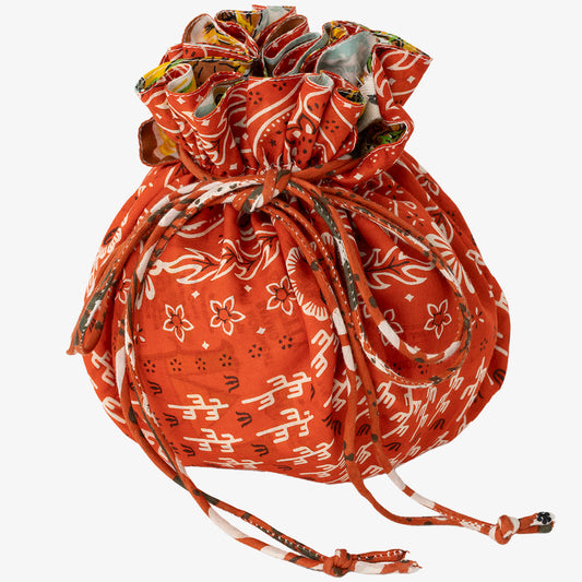 SOUP DUMPLING BAG Dumpling bag (reversible drawstring bag) c#10 New Mexico L.Blue