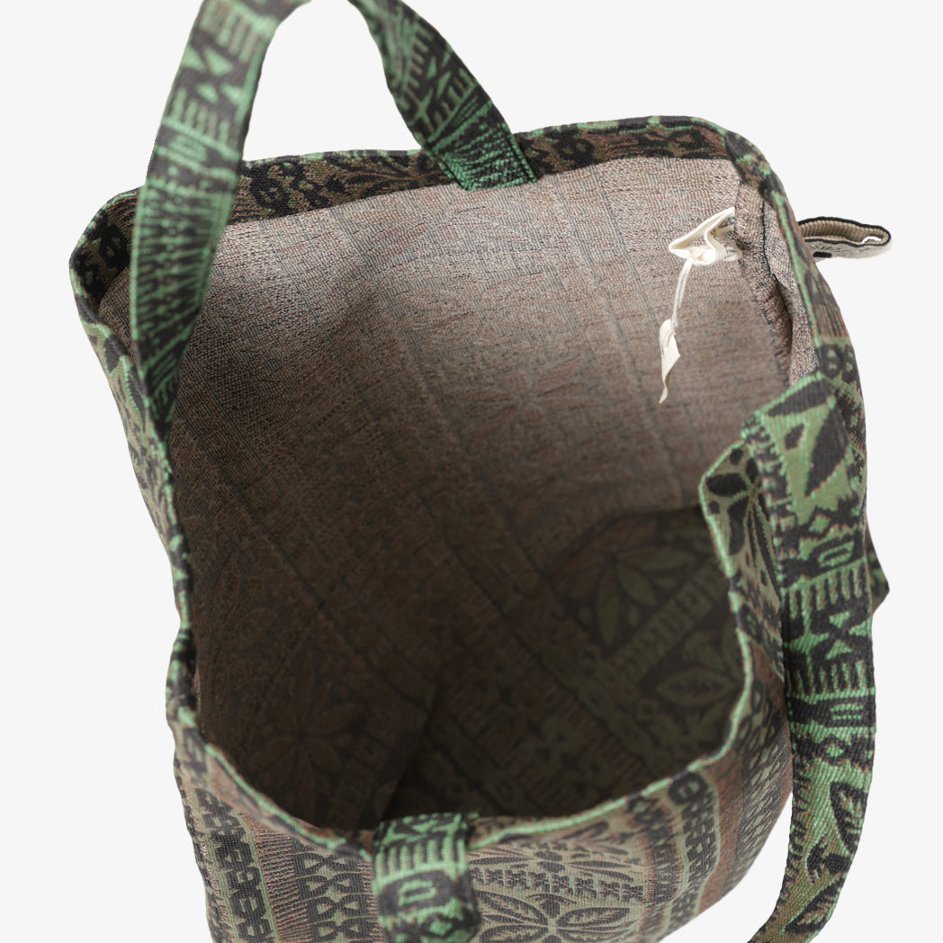 Tiki Dennis Jacquard Tote Bag - Green