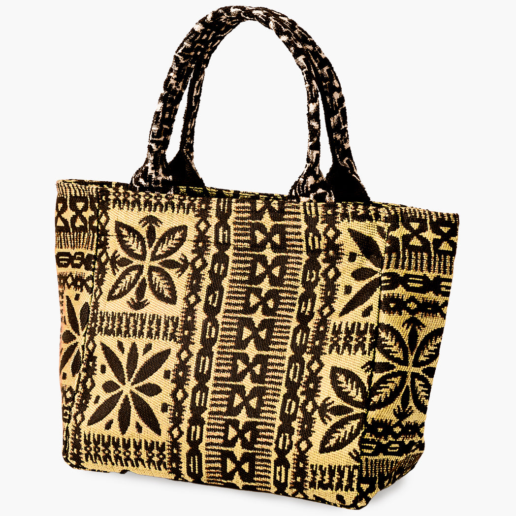 Tiki Dennis Jacquard XS Horizontal Tote Bag, Gold