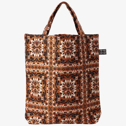 BBB2090ai Joni Flower Jacquard Tote Bag  /  c#1 Orange