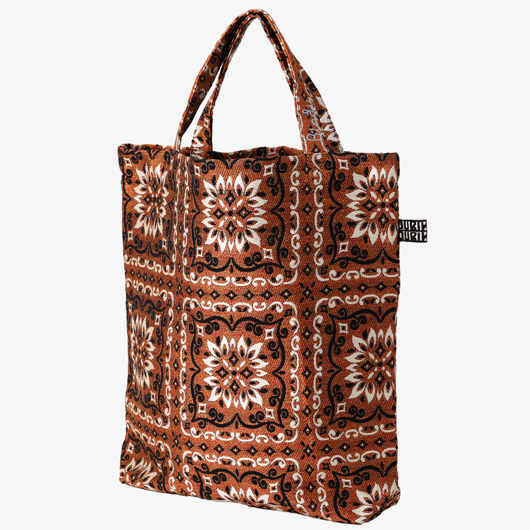 BBB2090ai Joni Flower Jacquard Tote Bag  /  c#1 Orange