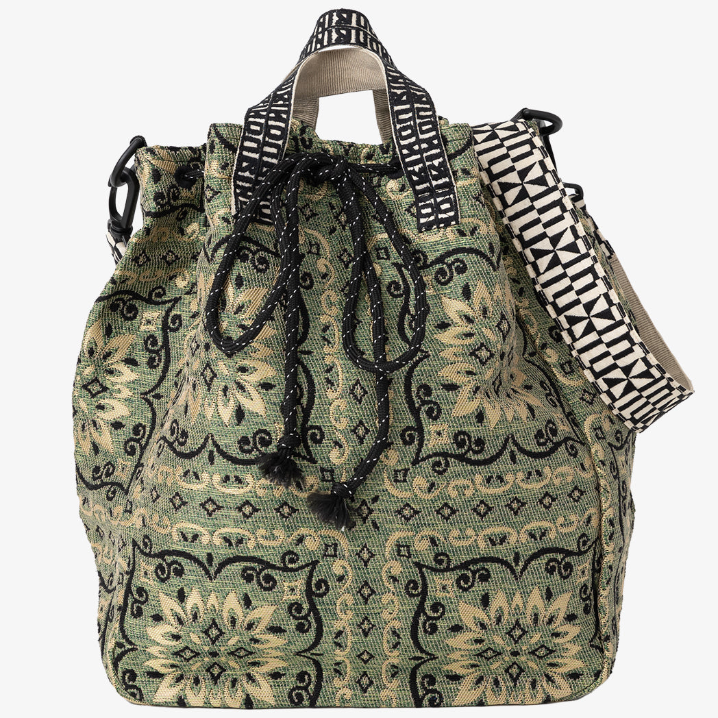 BBB-2093 Joni Flower Jacquard Bag  /  c#2 Olive