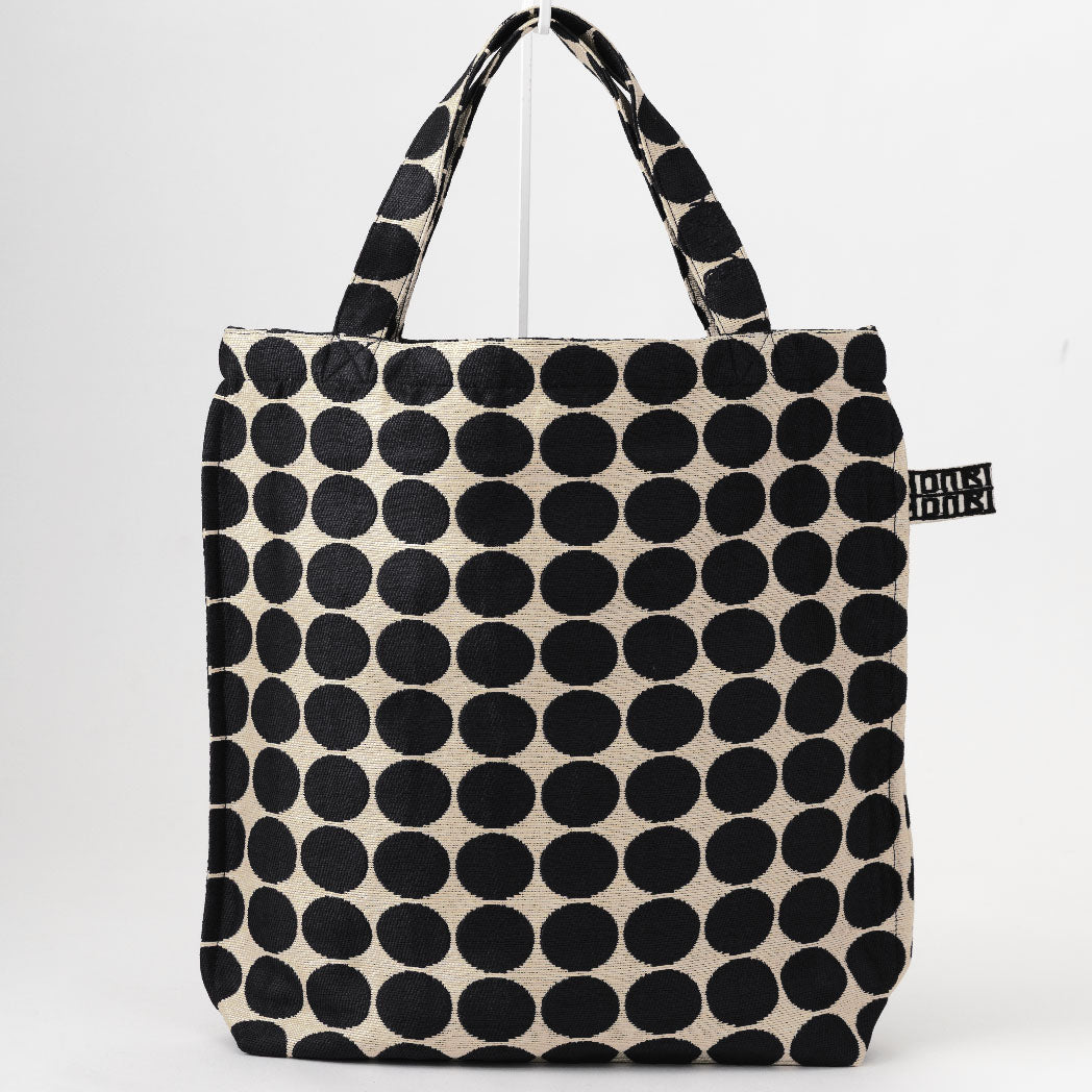 Dot Jacquard Reverse Tote Bag Navy / BBB-2094dot-25MS-c2