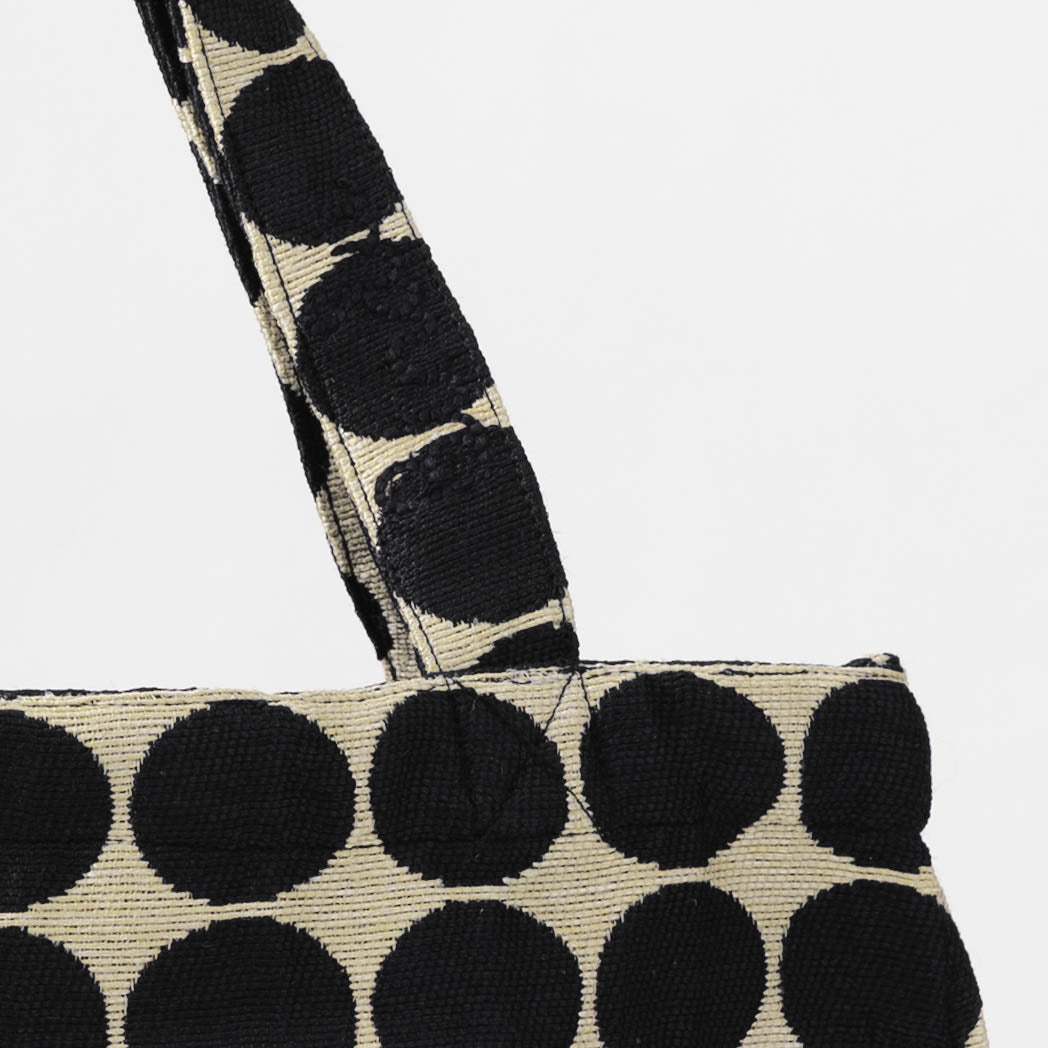 Dot Jacquard Reverse Tote Bag Navy / BBB-2094dot-25MS-c2