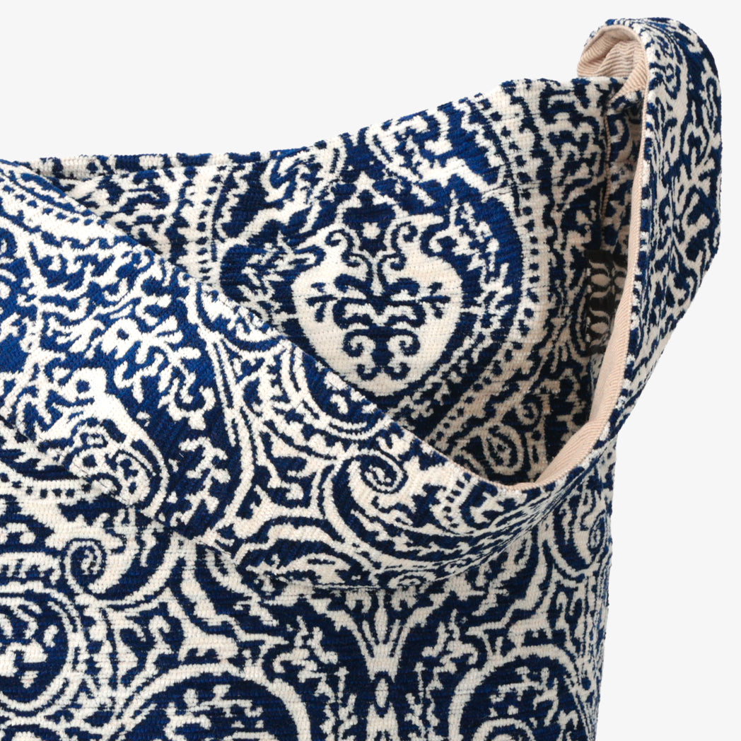 Chenille Robbie Paisley Jacquard Shoulder Bag Jacquard Shoulder Bag / BBB2096 c#2 Natural Navy