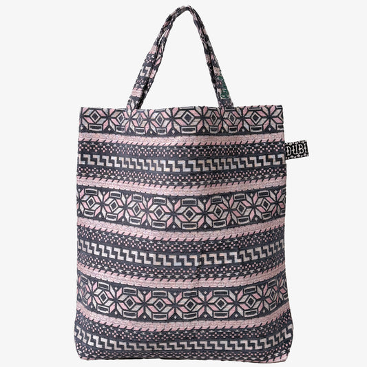 Chenille Model Shop Jacquard Small Reverse Tote Bag ジャカードトートバッグ / BBB-2097 c#3 Dark Grey / Pink