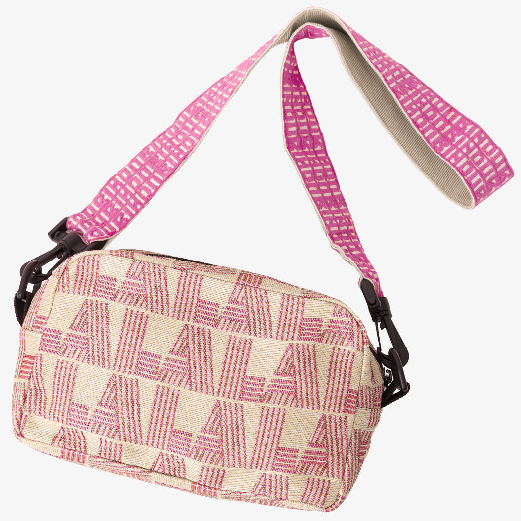 LA Jacquard Shoulder Pouch Bag Stripe Pink / BBB-2106 25S