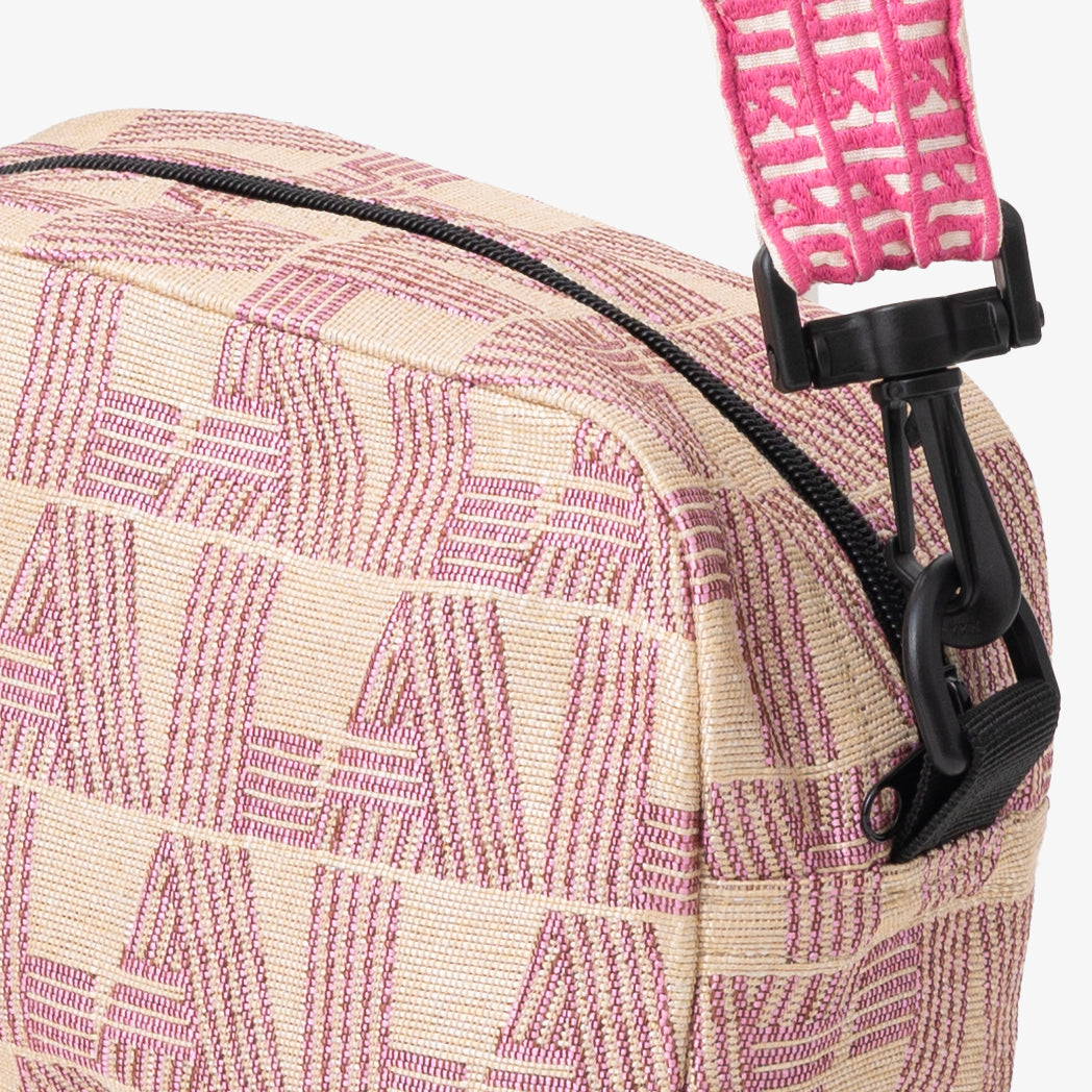 LA Jacquard Shoulder Pouch Bag Stripe Pink / BBB-2106 25S