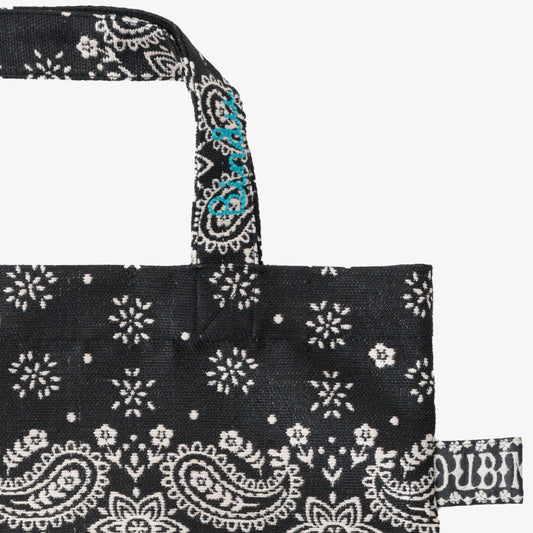 Vintage Bandana Jacquard Tote Bag Black / BBB-2110-c2 25S