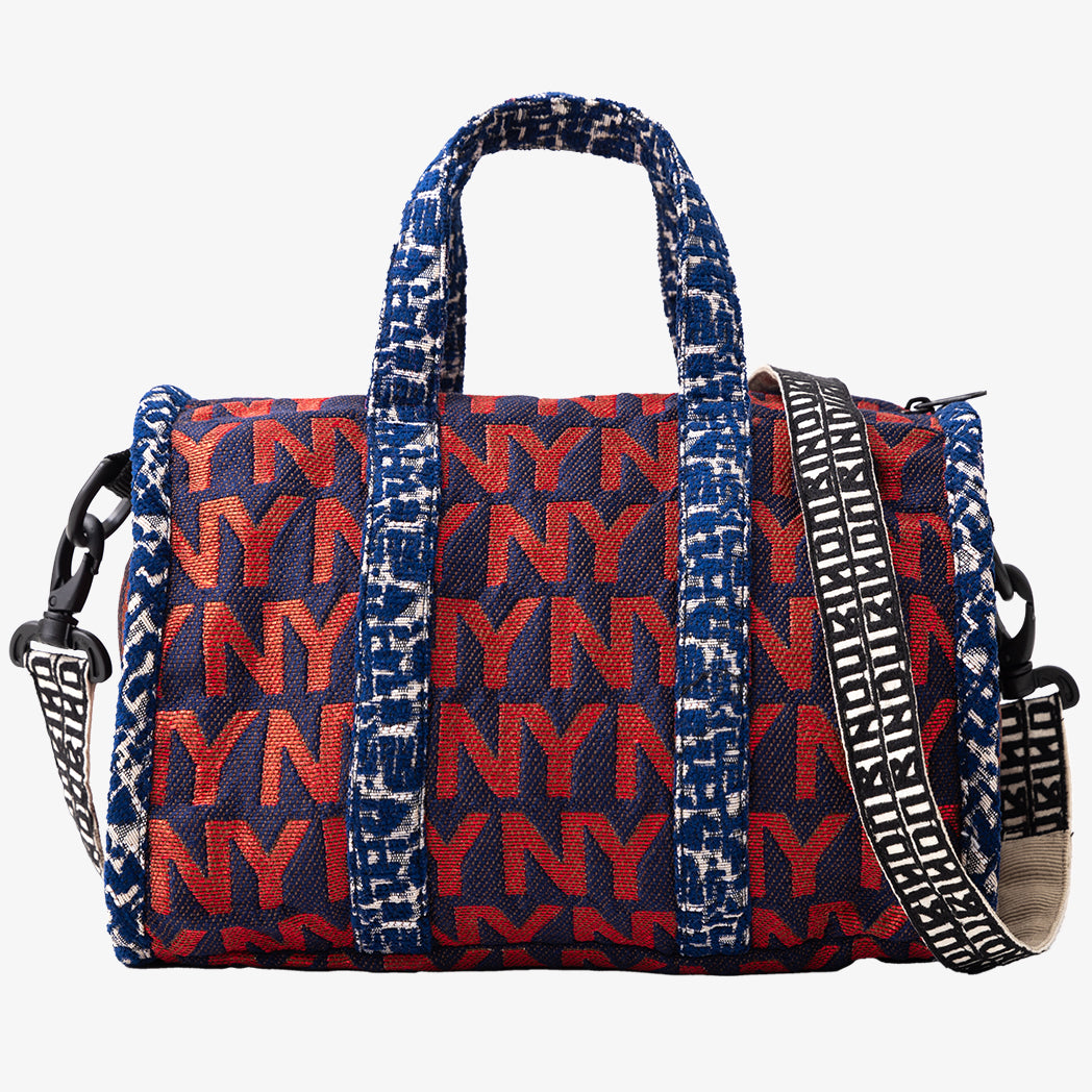 NY Jacquard Mini Boston Bag Sans Red / BBB-2111-c2 25S