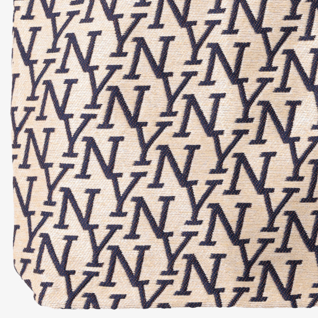 NY Jacquard Tote Bag Serif Natural / BBB-2114-c1 25S