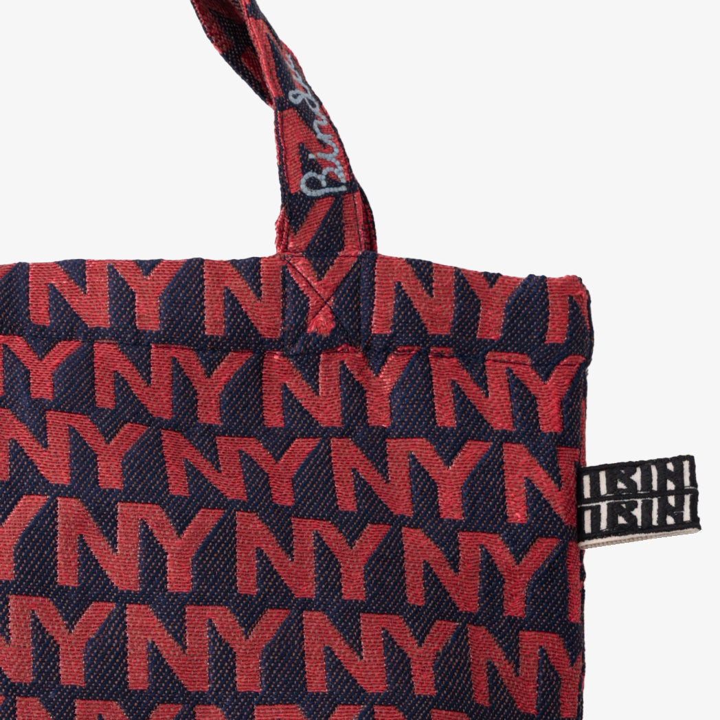 NY Jacquard Tote Bag Sans Red / BBB-2114-c2 25S