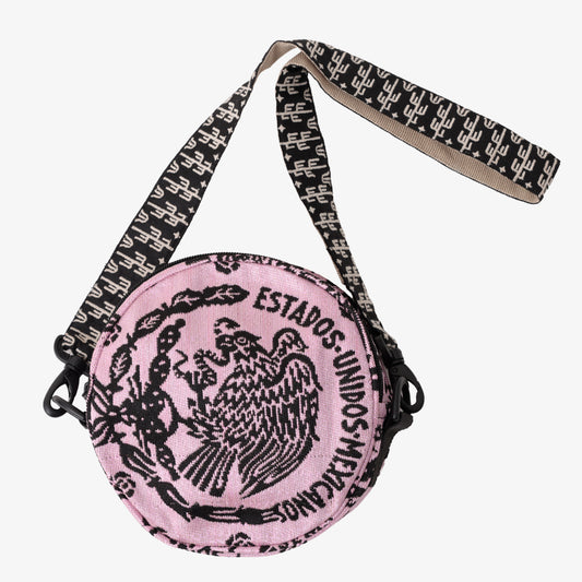 Chingon Jacquard Tambourine Bag Pink / BBB-2127-c2 25S