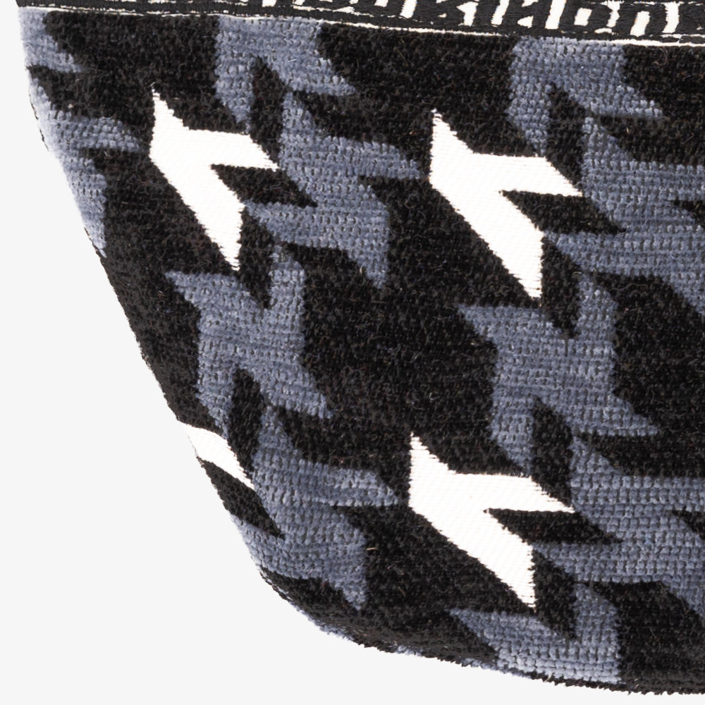 Chenille NY Houndstooth ジャカード ウエストバッグ Black / BBB-2157-25FW-c1