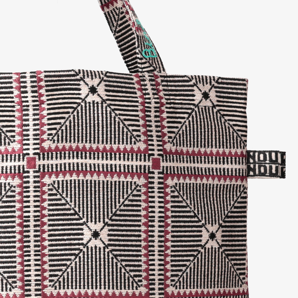 Crochet ジャカード トートバッグ Red / BBB-2164-26ss-c1