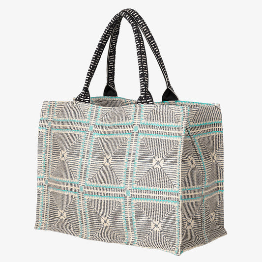 Crochet ジャカード ブックトートバッグ Saxe / BBB-2165-26ss-c2