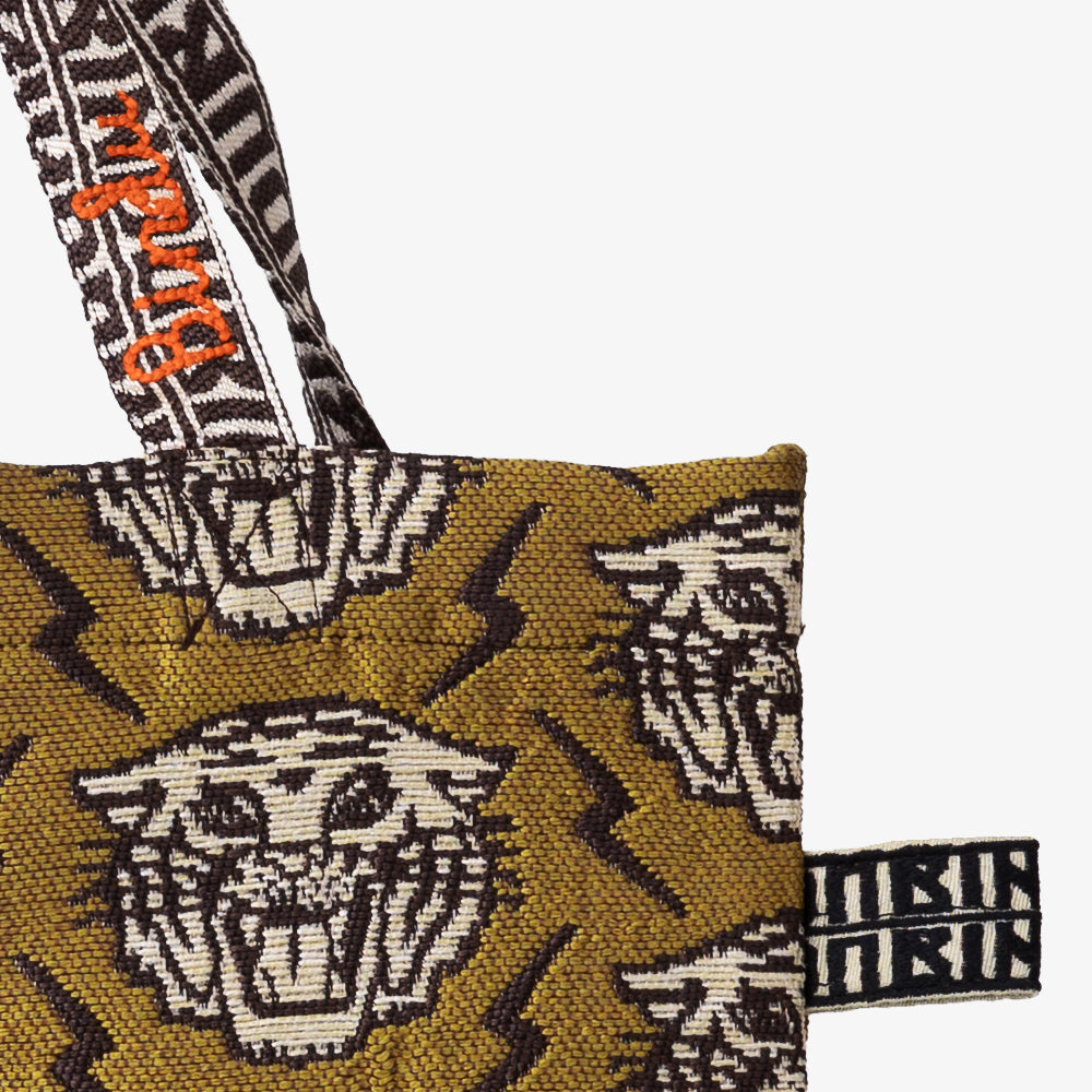 Lightning Tiger ジャカード トートバッグ Yellow / BBB-2167-26ss-c1