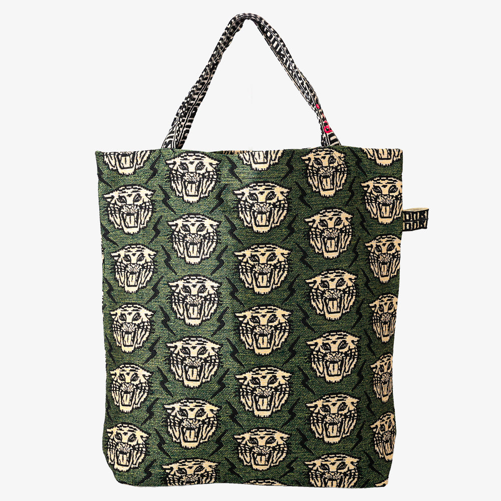 Lightning Tiger ジャカード トートバッグ Olive / BBB-2167-26ss-c2