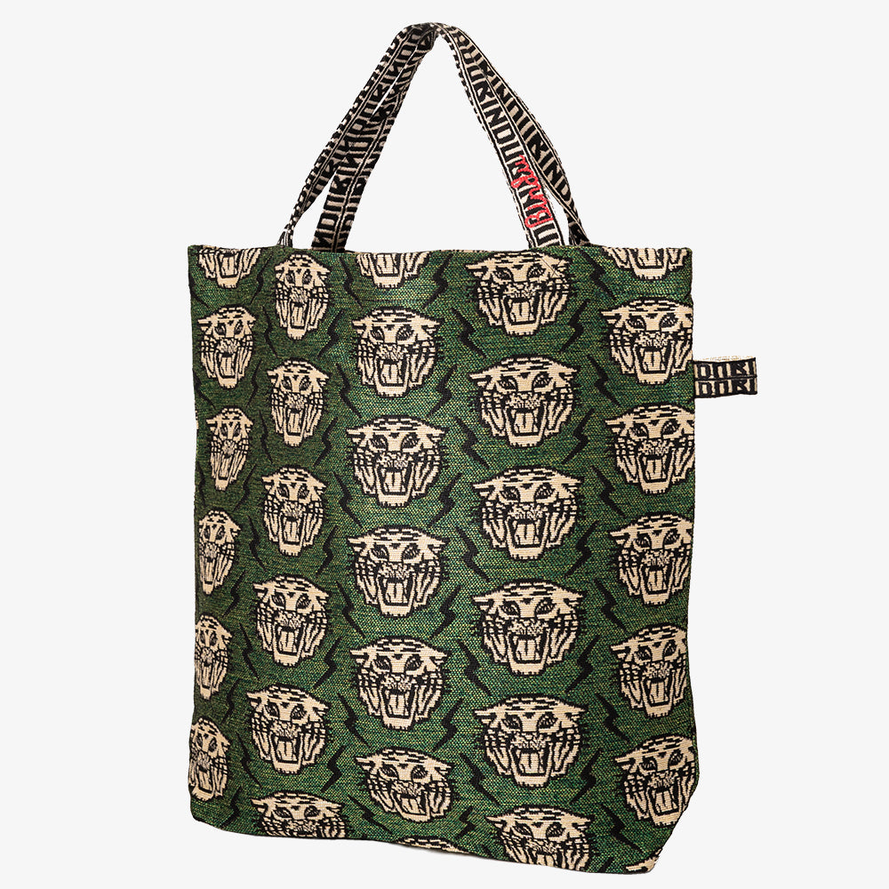 Lightning Tiger ジャカード トートバッグ Olive / BBB-2167-26ss-c2