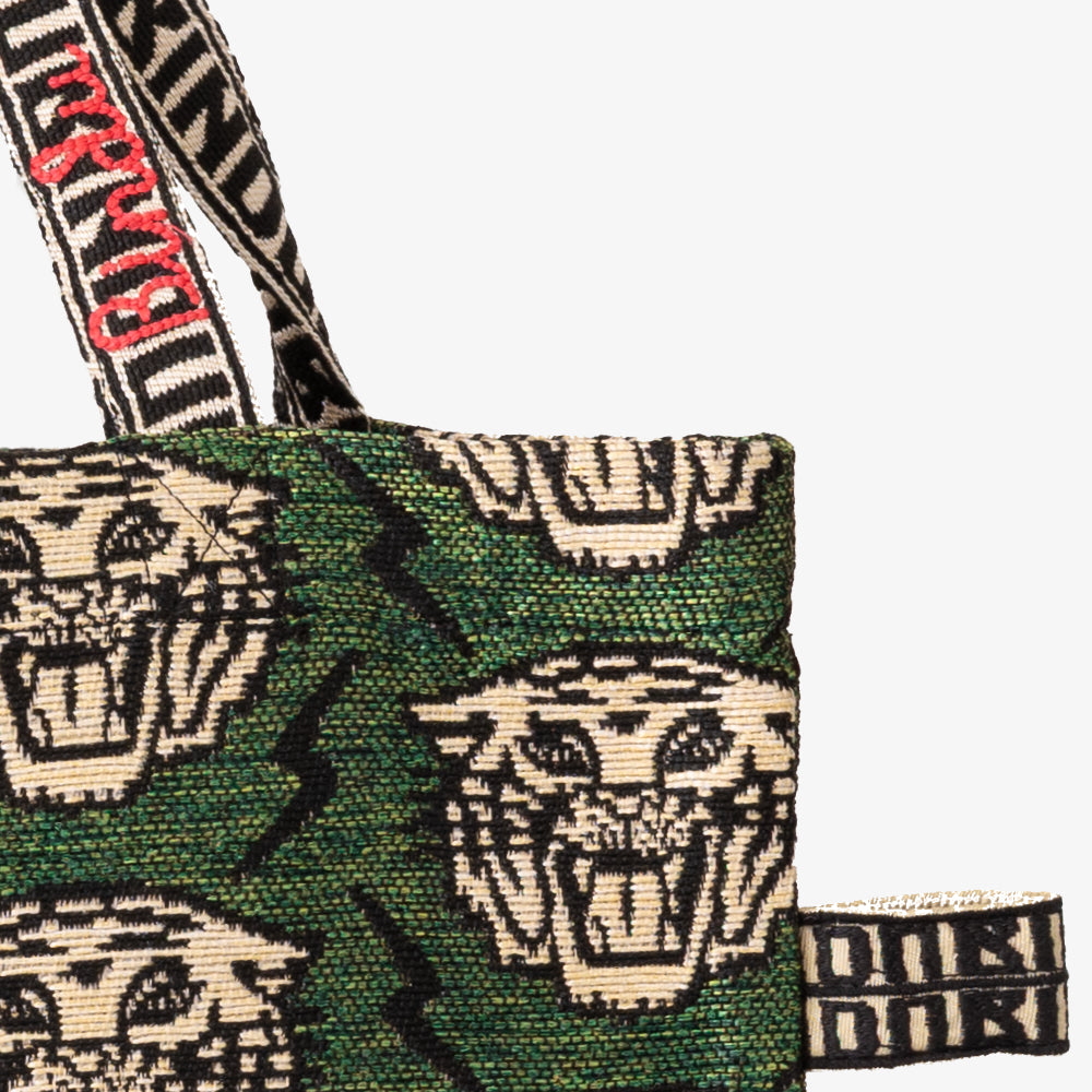 Lightning Tiger ジャカード トートバッグ Olive / BBB-2167-26ss-c2