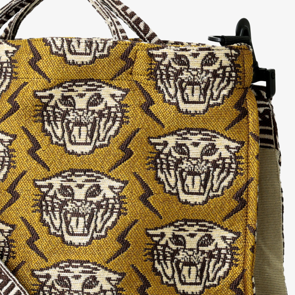 Lightning Tiger ジャカード ショルダートート Yellow / BBB-2168-26ss-c1