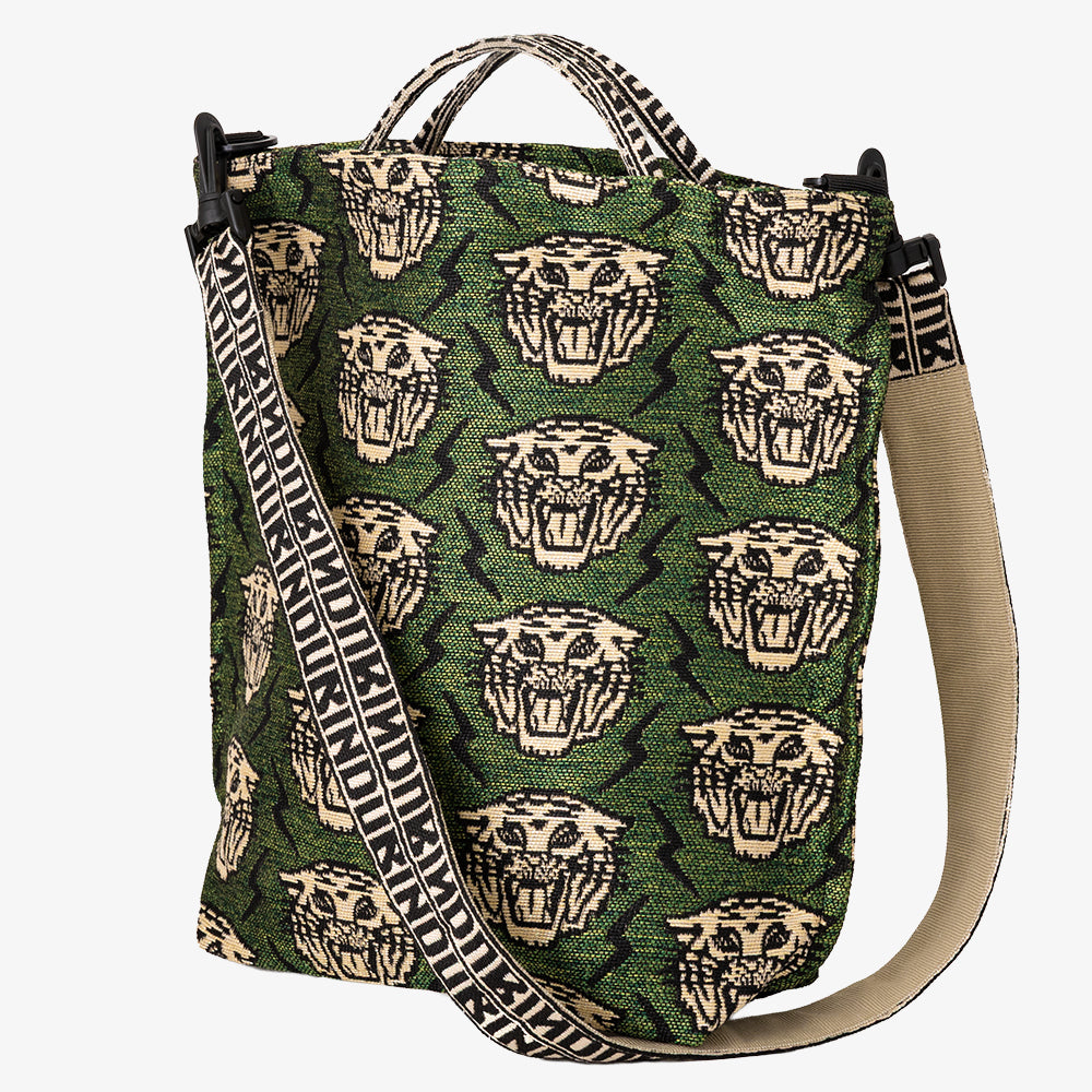 Lightning Tiger ジャカード ショルダートート Olive / BBB-2168-26ss-c2