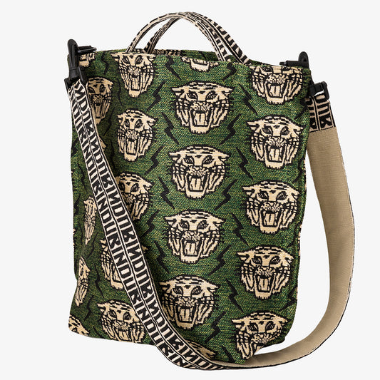 Lightning Tiger ジャカード ショルダートート Olive / BBB-2168-26ss-c2