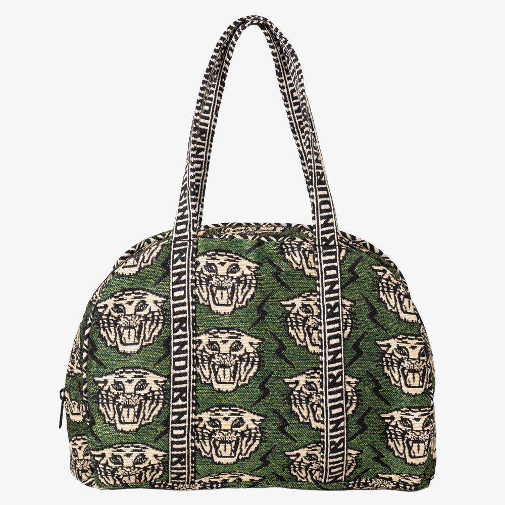 Lightning Tiger ジャカード ボストンバッグ Olive / BBB-2169-26ss-c2