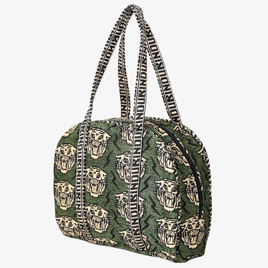 Lightning Tiger ジャカード ボストンバッグ Olive / BBB-2169-26ss-c2