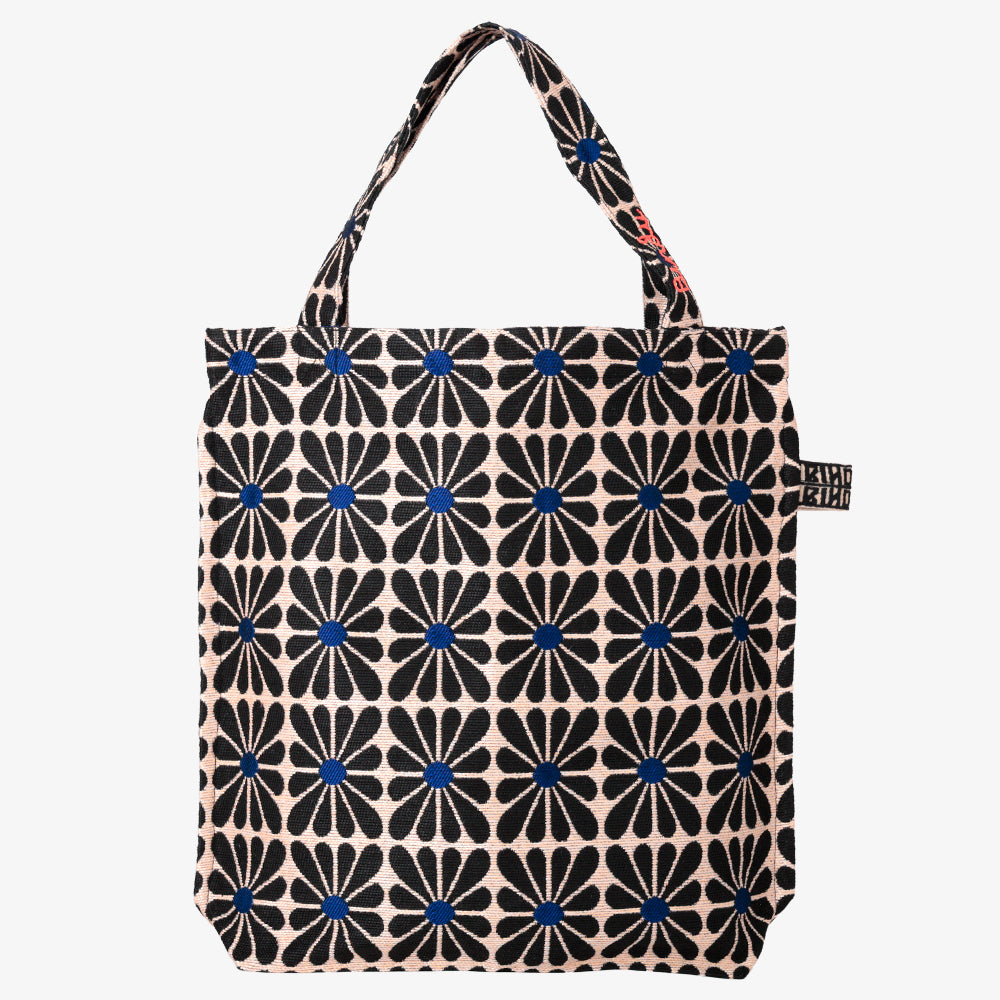 Cup Flower ジャカード アウトステッチトート Black / BBB-2171-26ss-c2