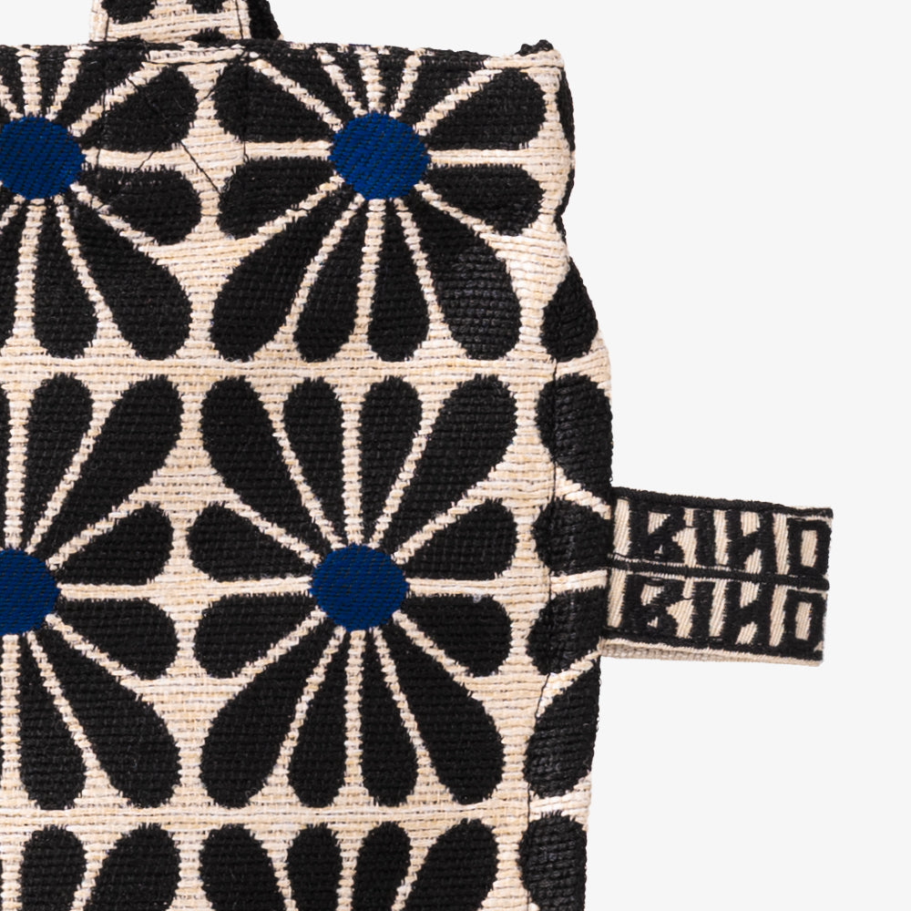 Cup Flower ジャカード アウトステッチトート Black / BBB-2171-26ss-c2