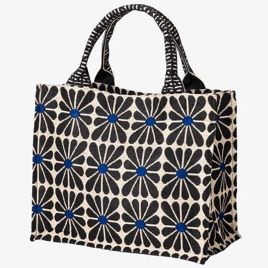 Cup Flower ジャカード スモールブックトート Black / BBB-2172-26ss-c2