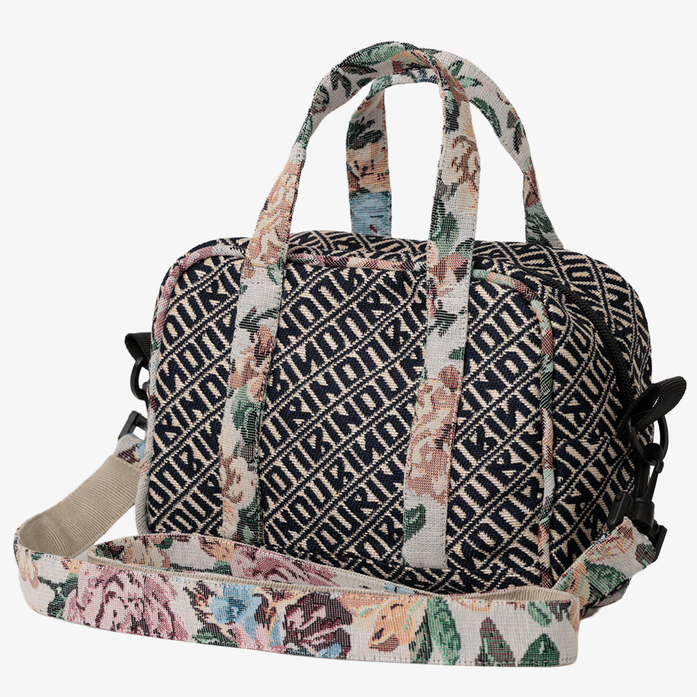 Bindu ジャカード ミニボストンバッグ Navy / BBB-2176-26ss-c1