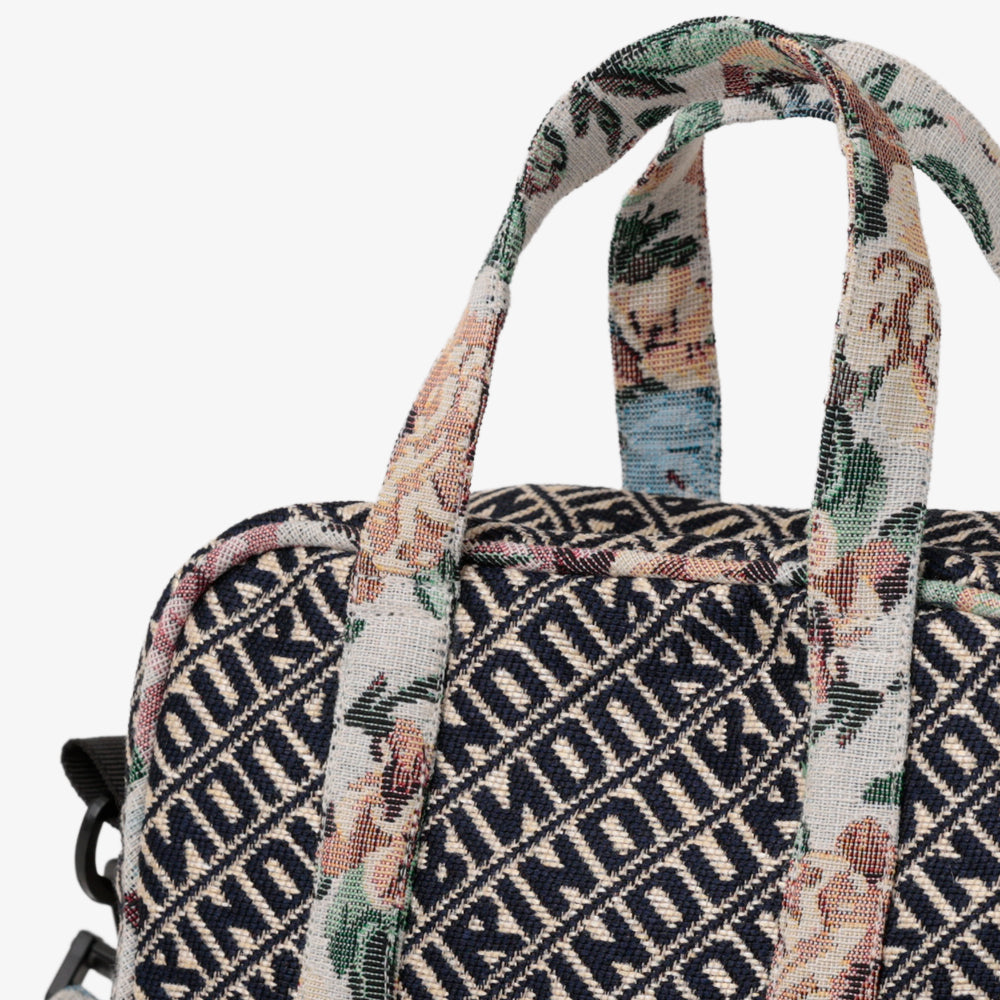 Bindu ジャカード ミニボストンバッグ Navy / BBB-2176-26ss-c1