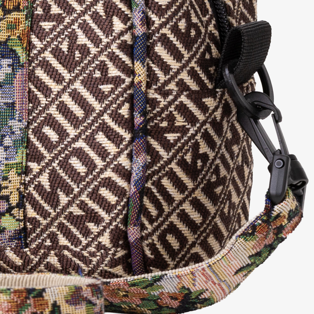 Bindu ジャカード ミニボストンバッグ Brown / BBB-2176-26ss-c2