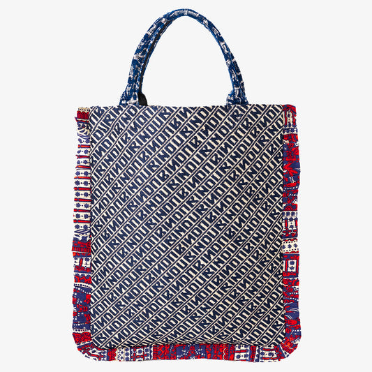 Bindu ジャカード スモールフリルトート Navy / BBB-2177-26ss-c1