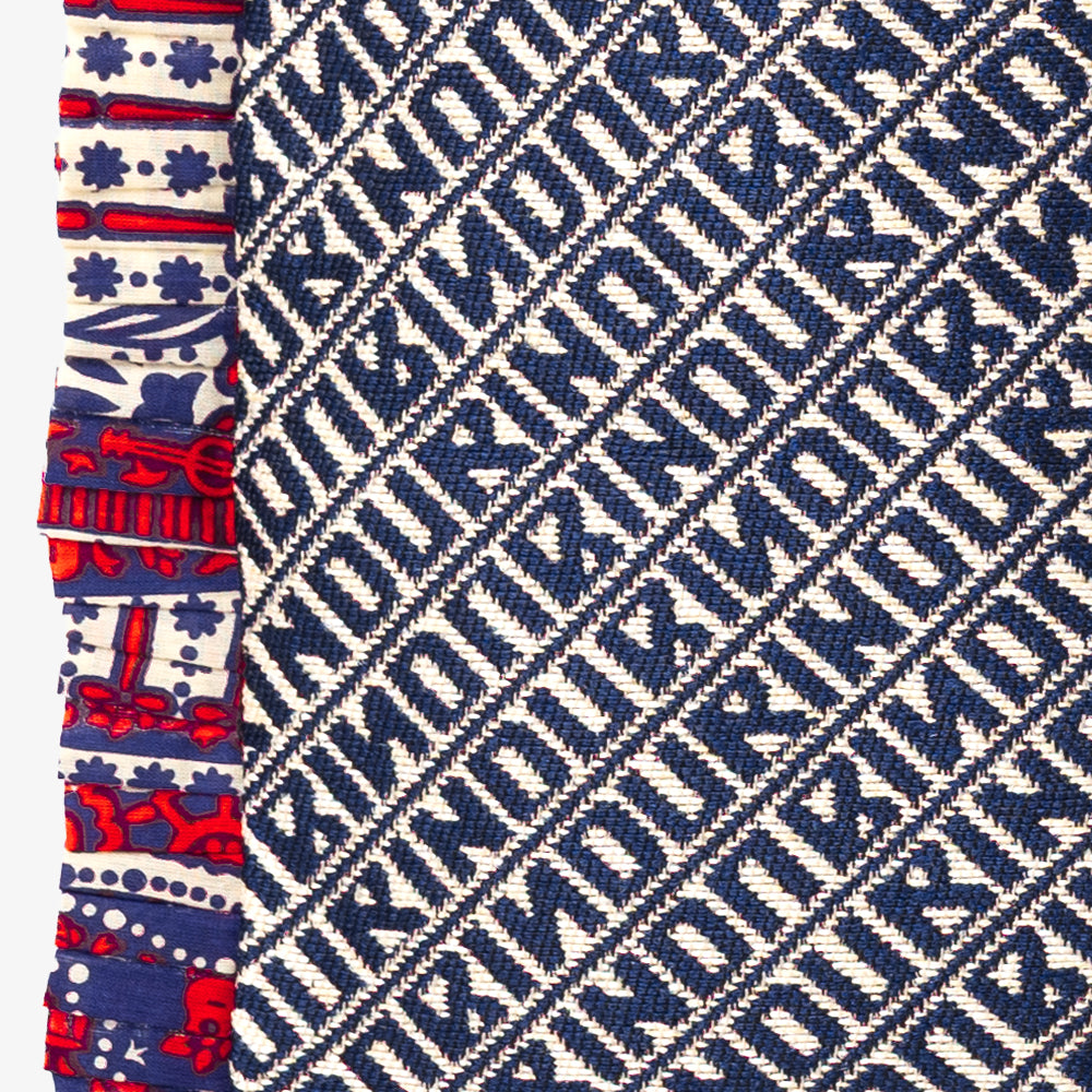 Bindu ジャカード スモールフリルトート Navy / BBB-2177-26ss-c1