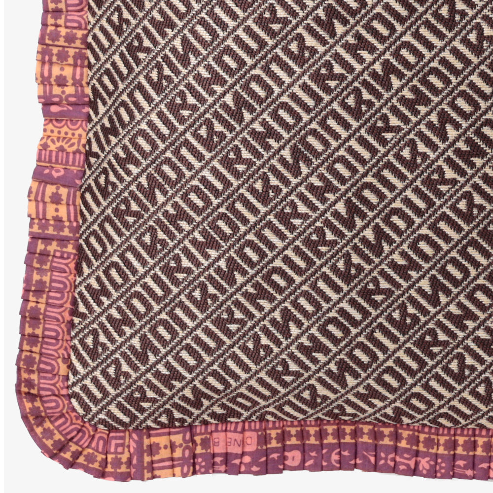 Bindu ジャカード スモールフリルトート Brown / BBB-2177-26ss-c2