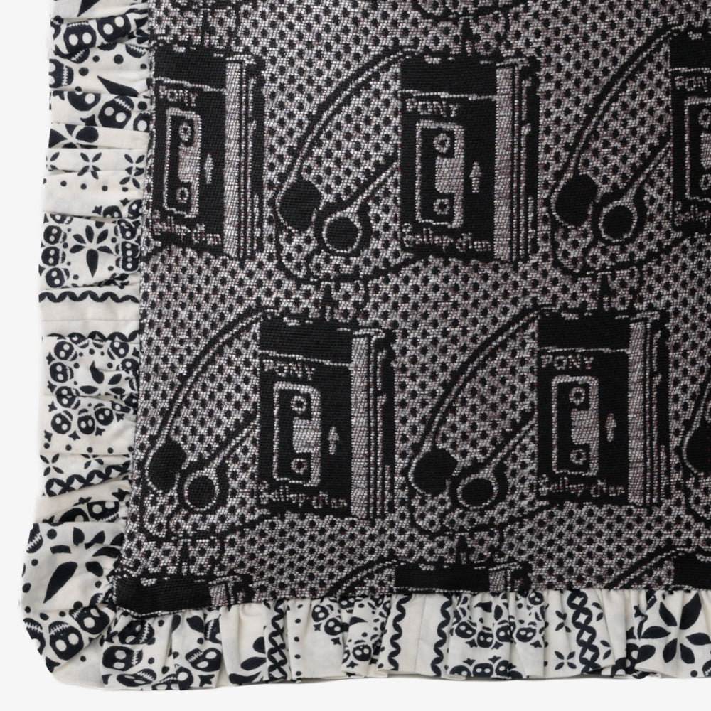 Pony Potable Cassette Player Jacquard Small Frill Tote Silver / BBB-2184-26ms-c2